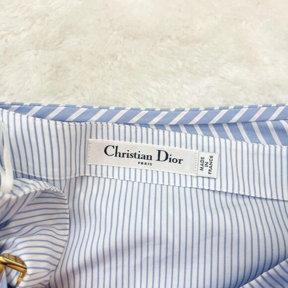 NEW  Christian Dior Striped Skirt Size 36 - Picture 7 of 13